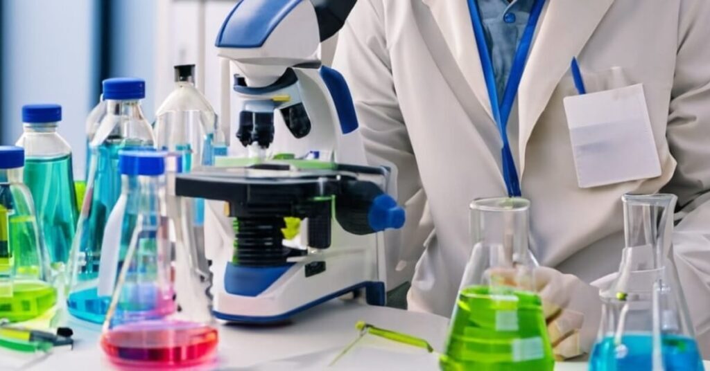 Man in lab studying MK-677 vs. Ipamorelin Effects