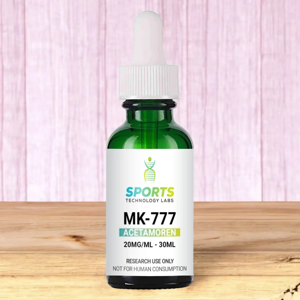 MK777 sitting on a wooden counter