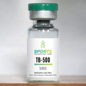 TB-500 vial on a shelf